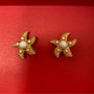 Georgiou starfish clip on earrings